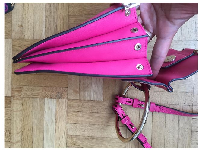 Chloé Borsa a tracolla Chloe Faye Fuschia - vista 6