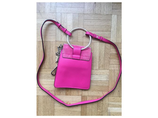 Chloé Borsa a tracolla Chloe Faye Fuschia - vista 7