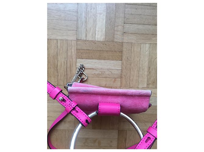 Chloé Borsa a tracolla Chloe Faye Fuschia - vista 8