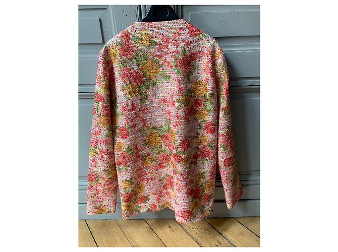 Roseanna Tweedjacke mit Blumenmuster Rosa Pink - Ansicht 3