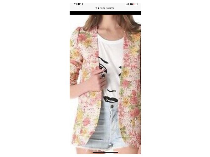 Roseanna Tweedjacke mit Blumenmuster Rosa Pink - Ansicht 5