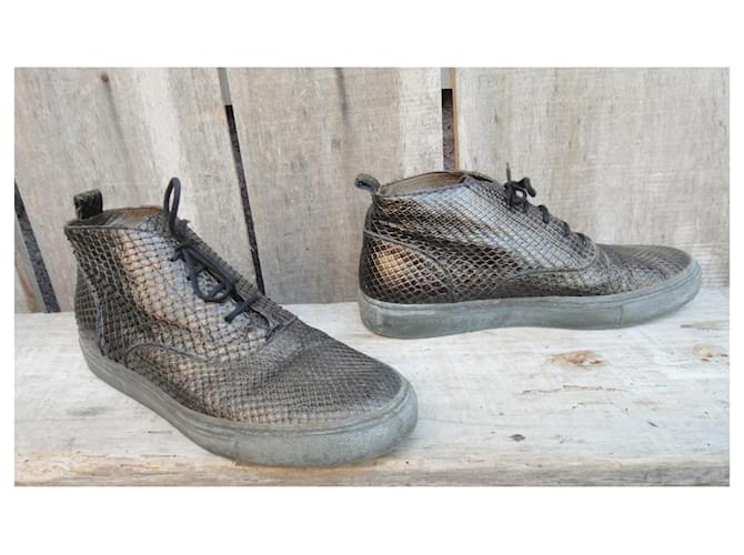 sneakers Sartore p 38,5 en python Bronze - vue 4