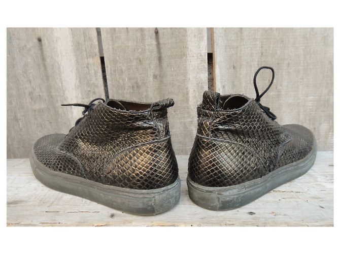 sneakers Sartore p 38,5 en python Bronze - vue 6