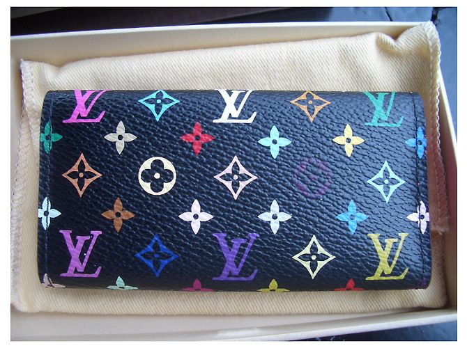 Louis Vuitton black murakami key ring Multiple colors - view 2
