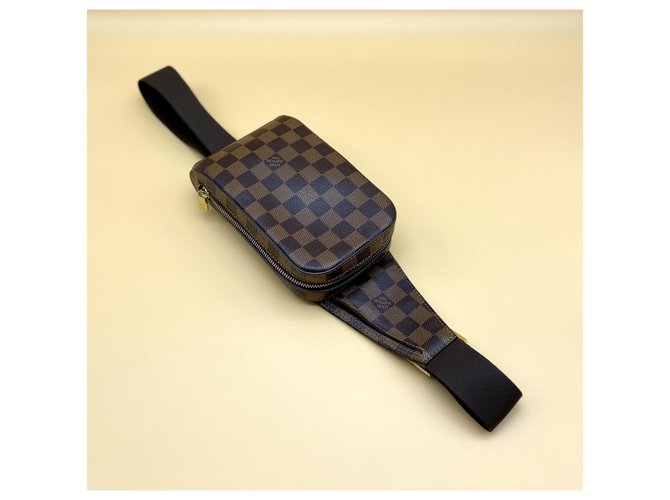 Louis Vuitton Marsupio Geronimo Damier Ebene Gold hardware - vista 2