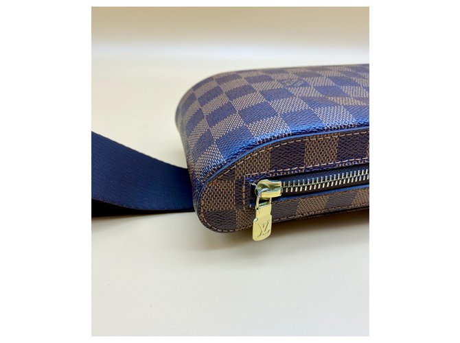 Louis Vuitton Marsupio Geronimo Damier Ebene Gold hardware - vista 3