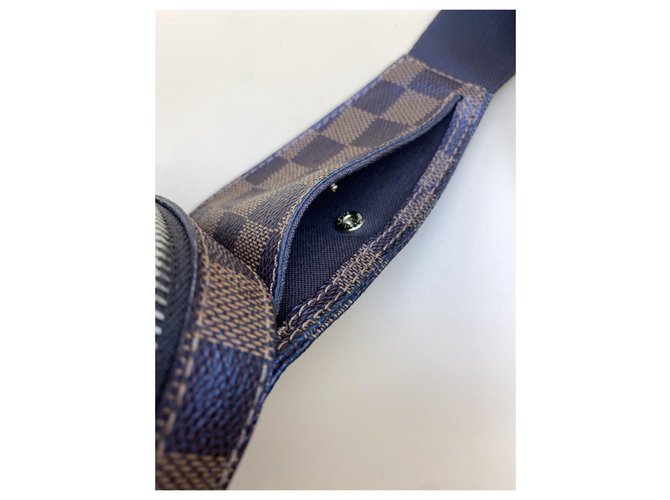 Louis Vuitton Marsupio Geronimo Damier Ebene Gold hardware - vista 5