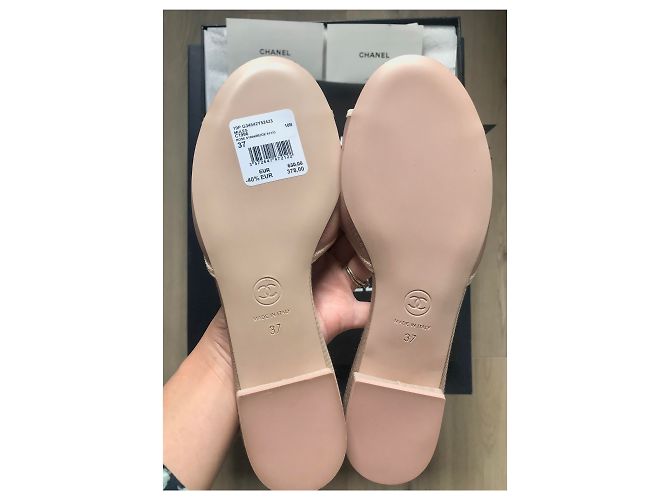 Chanel Sabot camelia rosa - vista 3