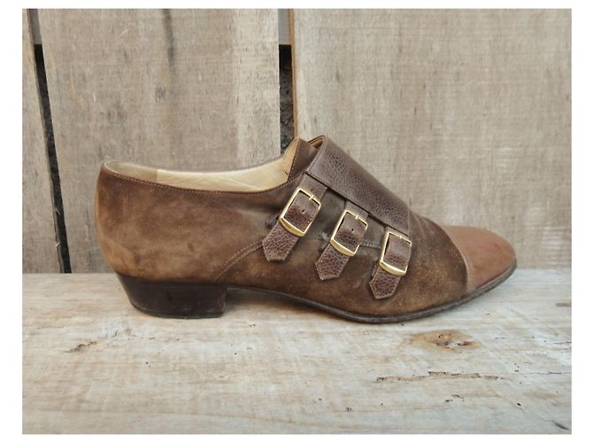 Scarpa Hermès con fibbia p 39 Marrone - vista 3