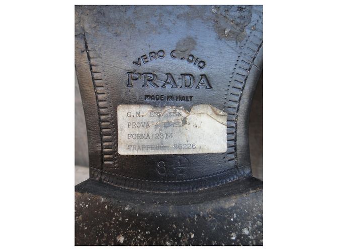 Scarpe Derby Prada in pelle marrone chiaro Taglia 42.5 - vista 8