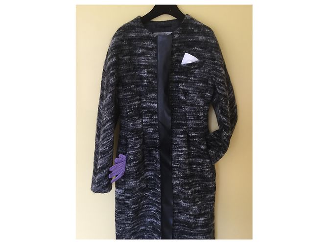 Sportmax Wool Coat Dark Grey - view 4