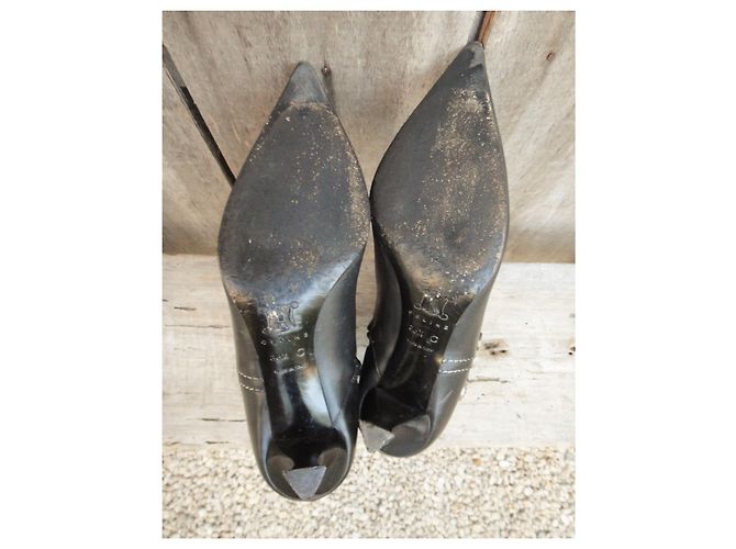 Botas Céline de cuero negro 36,5 - vista 5
