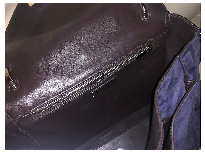Authentische Salvatore Ferragamo Tasche Dunkelblau - Ansicht 10