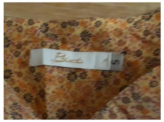 Autre Marque Langes Hippy Chic Kleid Baumwolle Seide Mehrfarben - Ansicht 4