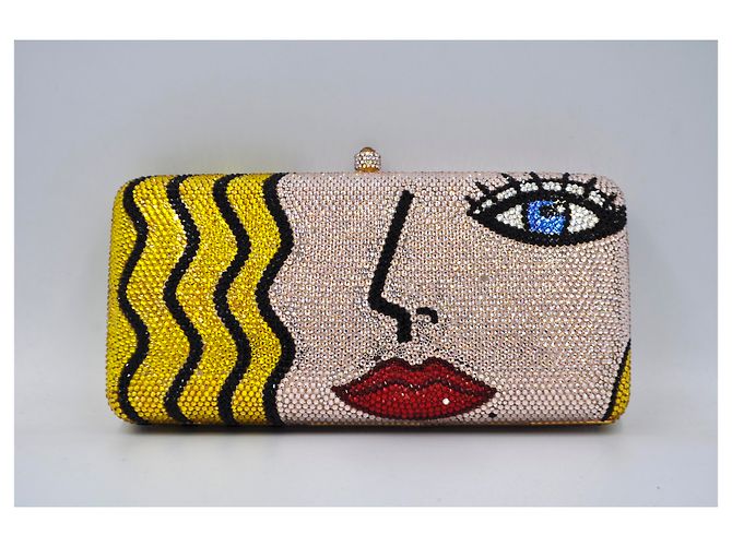 Sylvia Toledano pochette a mano in metallo e strass 2000'S Multicolore - vista 2
