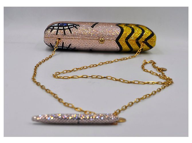 Sylvia Toledano pochette a mano in metallo e strass 2000'S Multicolore - vista 5