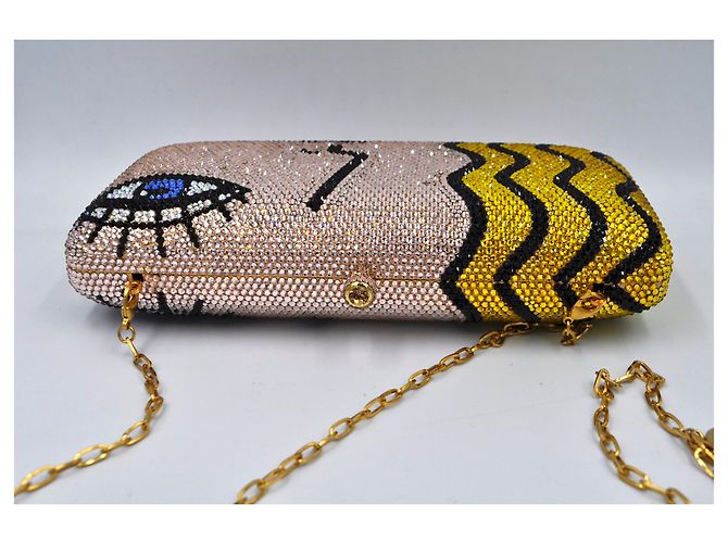 Sylvia Toledano pochette a mano in metallo e strass 2000'S Multicolore - vista 7