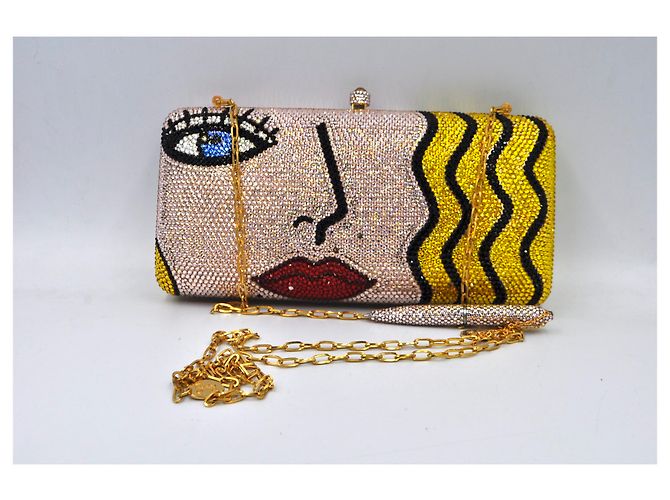 Sylvia Toledano pochette a mano in metallo e strass 2000'S Multicolore - vista 8