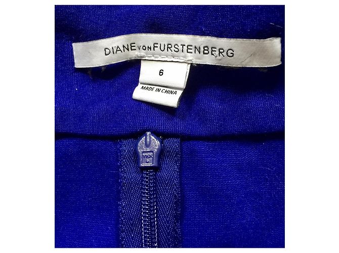 Diane Von Furstenberg DvF Roayl Blue Kimmie Kleid Blau - Ansicht 5