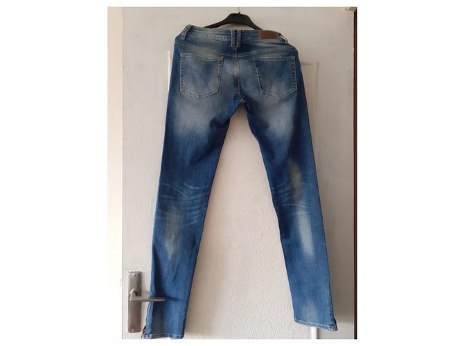 Jeans Sandro blu in cotone - vista 6