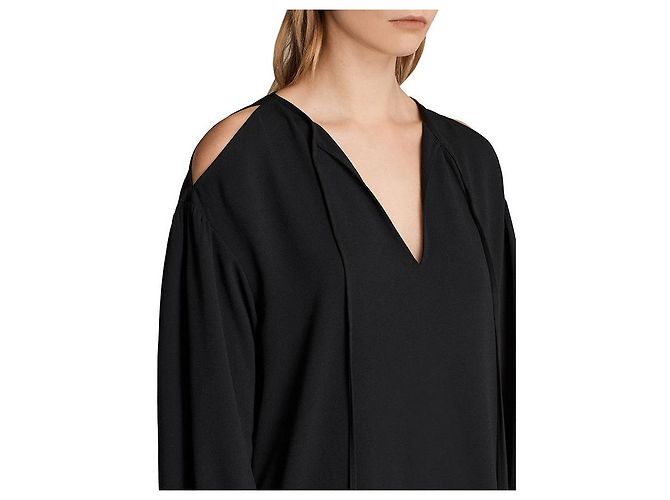 All Saints Aster Kleid neu Schwarz - Ansicht 4
