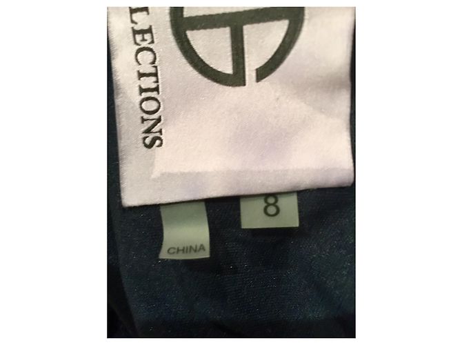 Autre Marque Vestido de encaje con bordado Negro Verde - vista 6