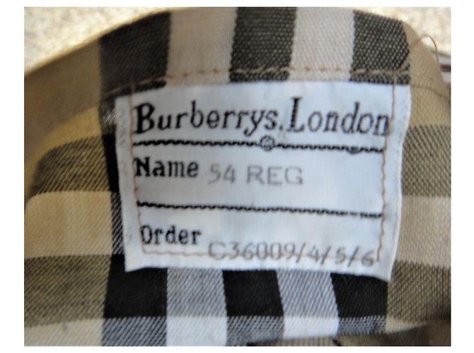 impermeabile uomo Burberry vintage t 54 Beige - vista 3