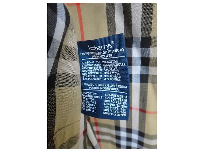 impermeabile uomo Burberry vintage t 54 Beige - vista 4