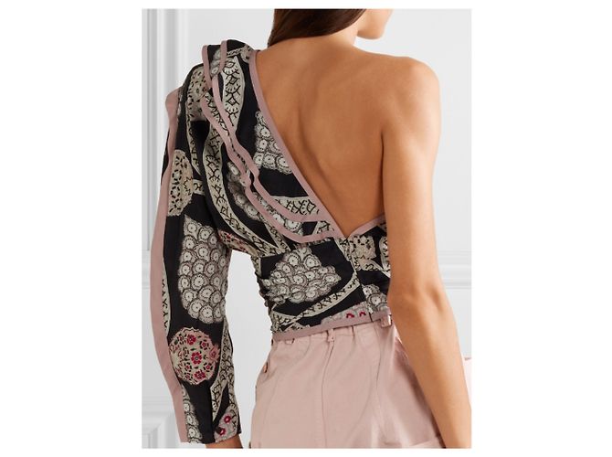 Top asimétrico Isabel Marant de viscosa Multicolor - vista 6