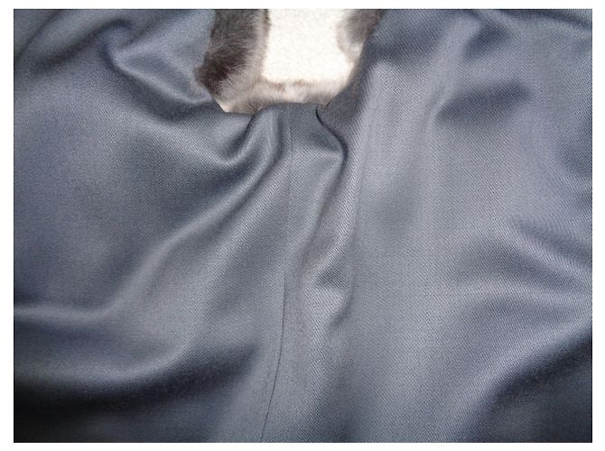 Autre Marque Abrigo chaleco de piel de chinchilla negro - vista 8