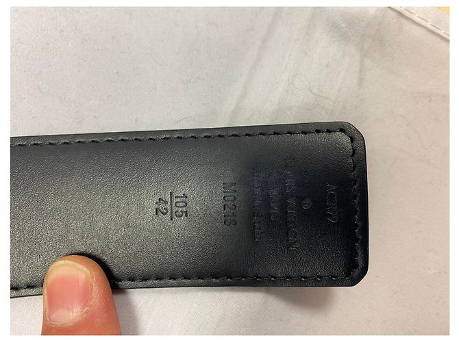 Louis Vuitton Initial Gürtel schwarz Leder Wendeformat - Ansicht 10
