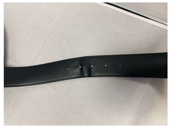 Louis Vuitton Initial Gürtel schwarz Leder Wendeformat - Ansicht 11