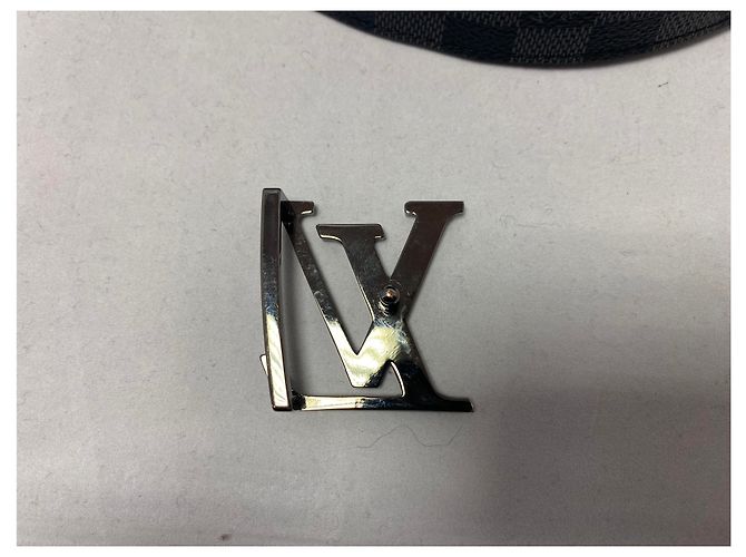 Louis Vuitton Initial Gürtel schwarz Leder Wendeformat - Ansicht 2