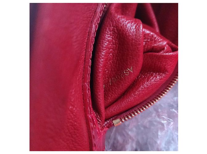 Borsa a mano Louis Vuitton Lockit in coccodrillo rosso - vista 11