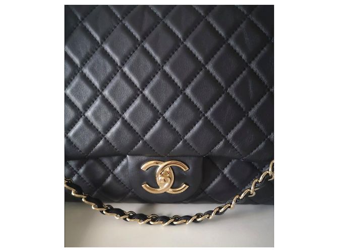 Timeless Borsa classica con patta da viaggio XXL Chanel Nero - vista 2