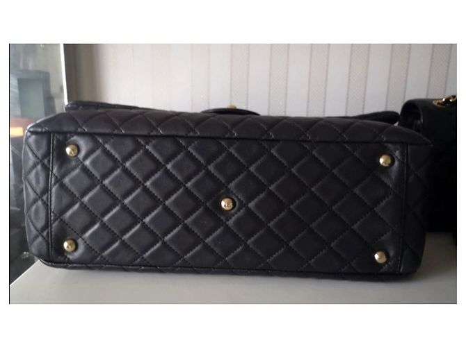 Timeless Borsa classica con patta da viaggio XXL Chanel Nero - vista 5
