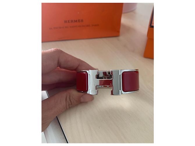 Constance Clic H Hermès Armband Rot Bordeaux - Ansicht 6