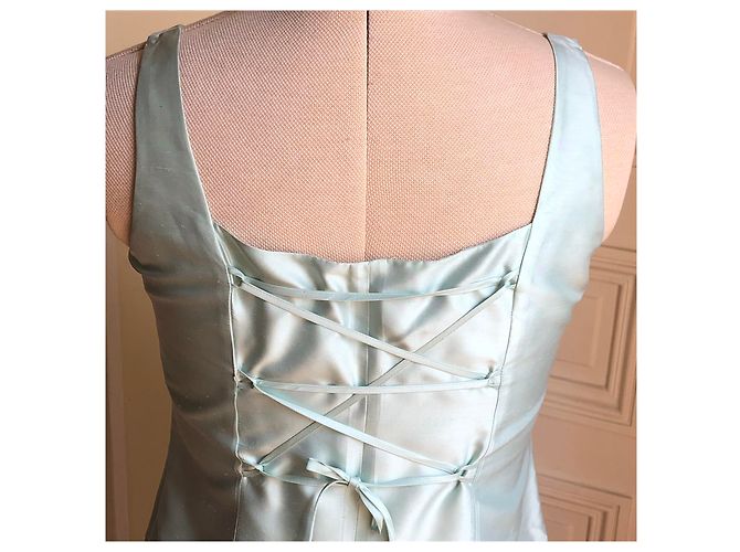 Vestido de seda Renato Nucci Verde claro - vista 3