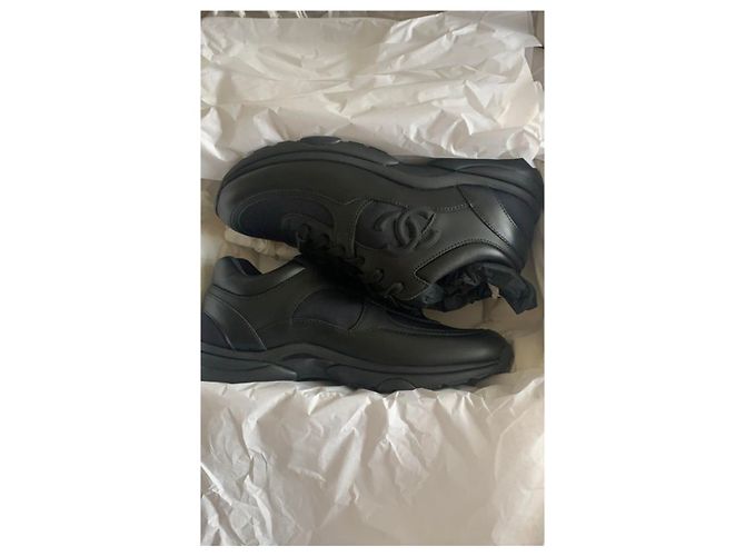 Chanel sneakers full black Nero - vista 3