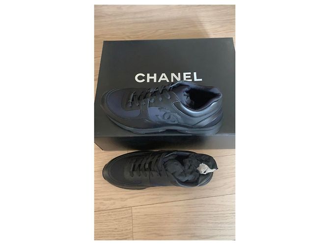 Chanel sneakers full black Nero - vista 4