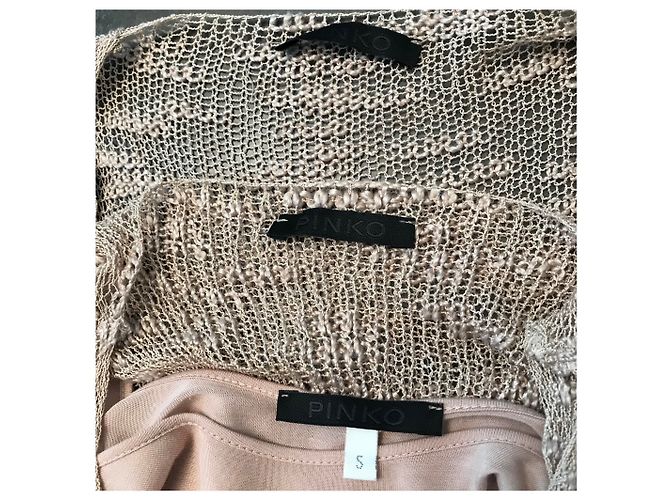 Pinko Strickkleid und Cardigan Set Nude - Ansicht 7