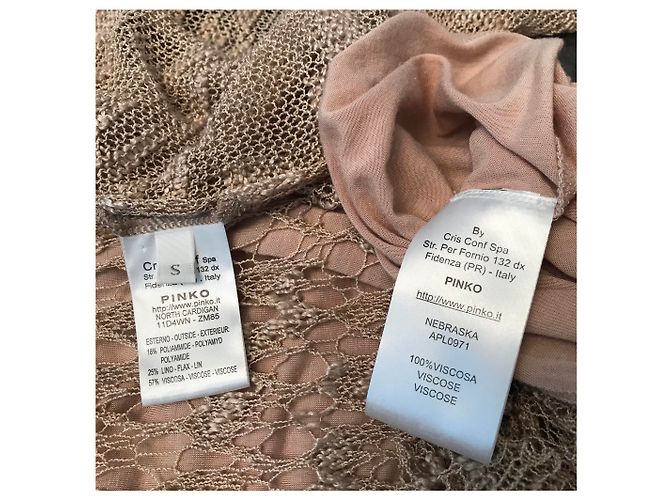 Pinko Strickkleid und Cardigan Set Nude - Ansicht 8
