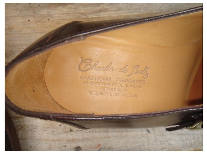 Autre Marque Nova condição dos sapatos com fivela Charles de batz Castanho escuro - vista 2