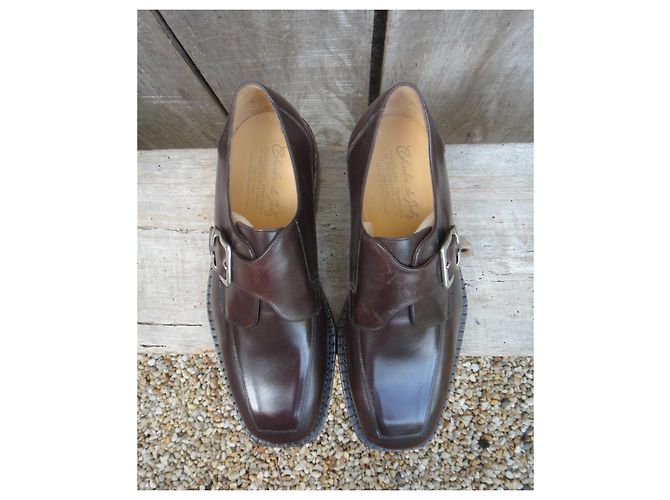 Autre Marque Nova condição dos sapatos com fivela Charles de batz Castanho escuro - vista 7