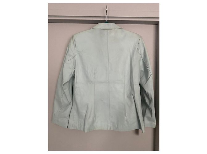 Autre Marque Chaqueta de cuero azul claro FOX LEATHER BRAND XXL - vista 9