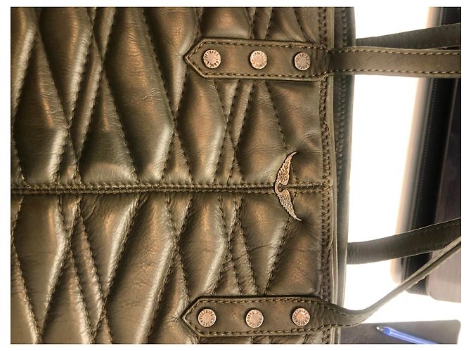 Zadig & Voltaire Ledertasche Khaki - Ansicht 7
