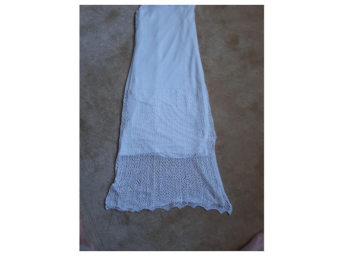 Autre Marque Vestido Extart & Pano de algodón crema Crudo - vista 2