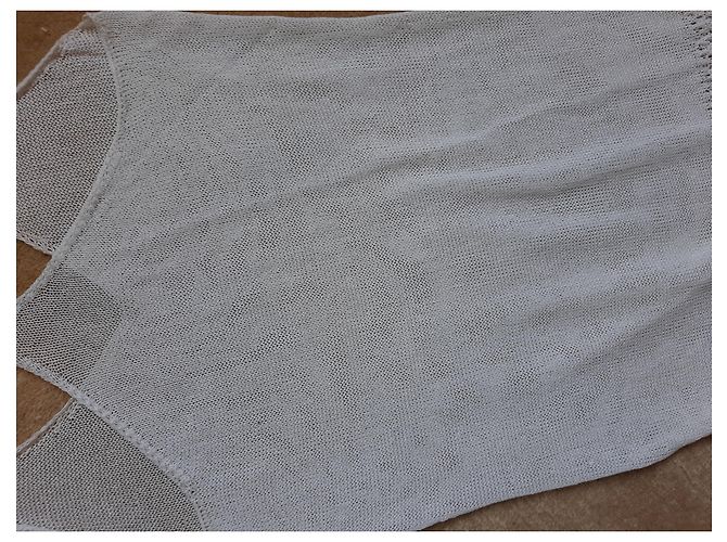 Autre Marque Vestido Extart & Pano de algodón crema Crudo - vista 3
