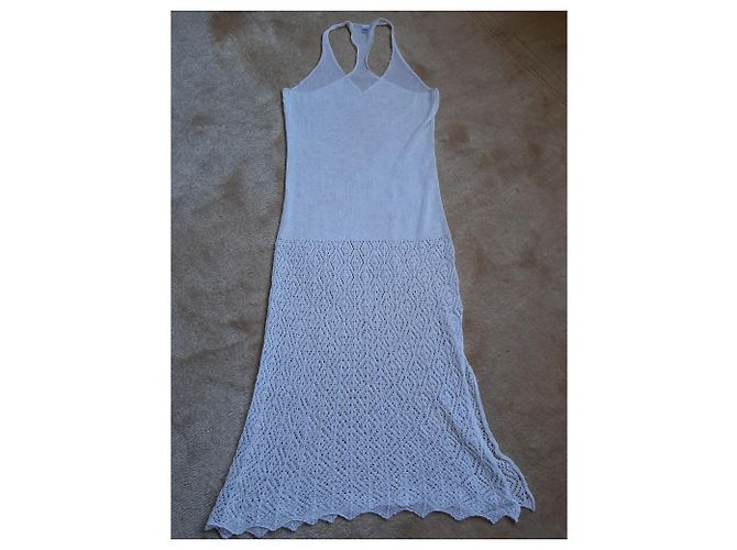 Autre Marque Vestido Extart & Pano de algodón crema Crudo - vista 4