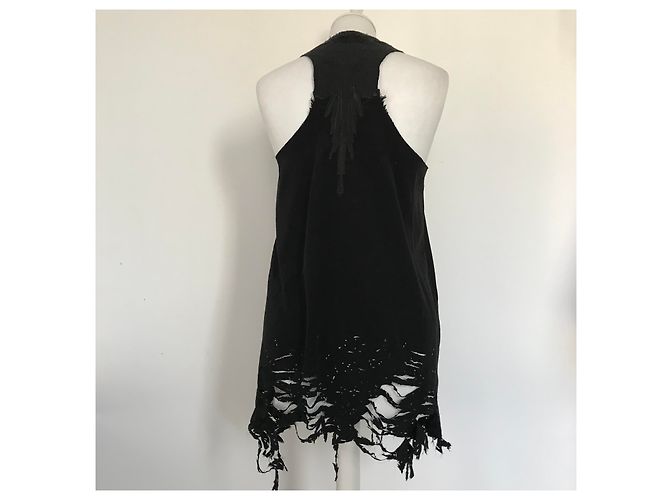 Autre Marque Marcelo Burlon Schwarzes Top aus Polyester - Ansicht 7